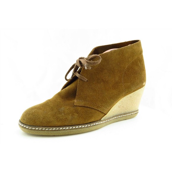 J. Crew Boot Sz 9 M Short Boots Brown‎ Leather Women - Picture 1 of 7